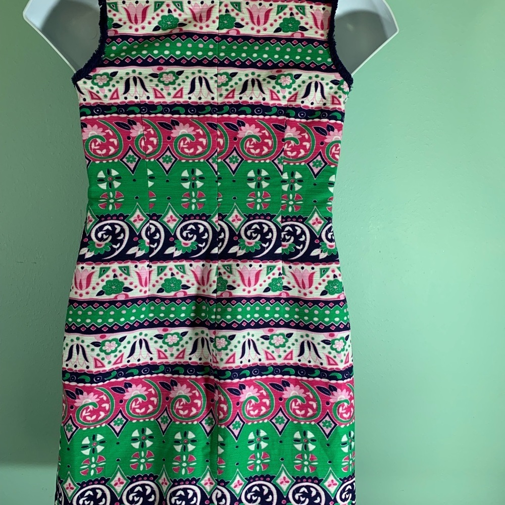 Talbots Vibrent Multi Colored Patterned Sleeveles… - image 4